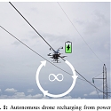 (Paper) Crafty Quadcopter Sits on Power Lines to Recharge