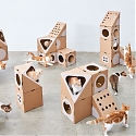 This Modular Cat Furniture is Made from Cardboard Boxes - A Cat Thing