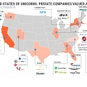 (Infographic) The United States Of Unicorns : Every US Company Worth $1B+ In One Map