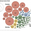 A Chart Showing You How Much Water It Takes To Grow All The Food You Eat