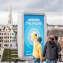 In Brussels, Locals Talk to Visiting Tourists via Public Phones
