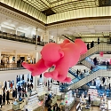 (Video) Philippe Katerine Invades Paris' Le Bon Marché with Massive Bubblegum Pink Sculptures