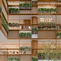 AIM Architecture Turns Shopping Mall Atrium Into Plant-Filled Plaza