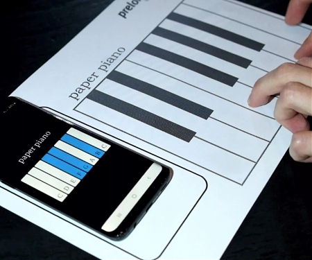 Paper-Thin Piano Demonstrates The Power of Printed Electronics and NFC