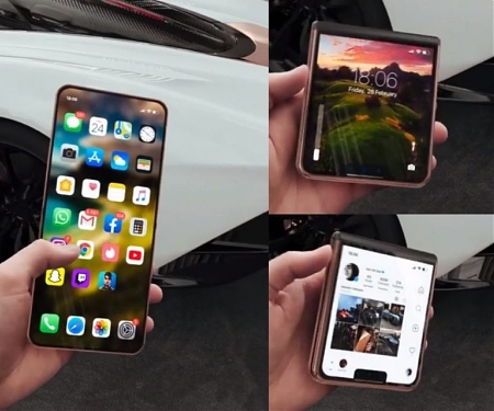 (Video) Fascinating Foldable Phone Design - "iPhone 12 Flip"