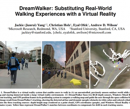 (Paper) Microsoft DreamWalker : Substituting Real-World Walking Experiences with a Virtual Reality