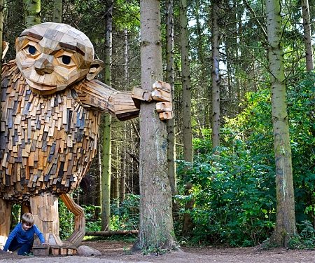 Thomas Dambo Hides Six 'Forgotten Giants' Across the Danish Woodland
