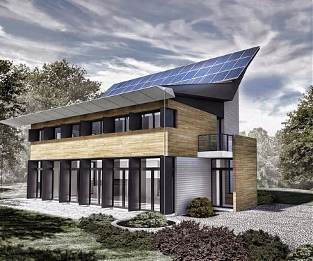 Barn Meets Loft in Savvy Energy Positive Home Design