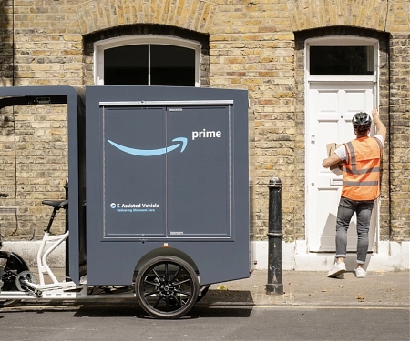 (Video) Amazon Launches First Fleet of E-Cargo Bikes in The UK