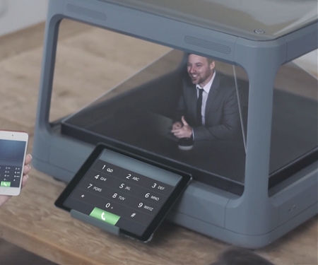 (Video) Holus : The Interactive Tabletop Holographic Display