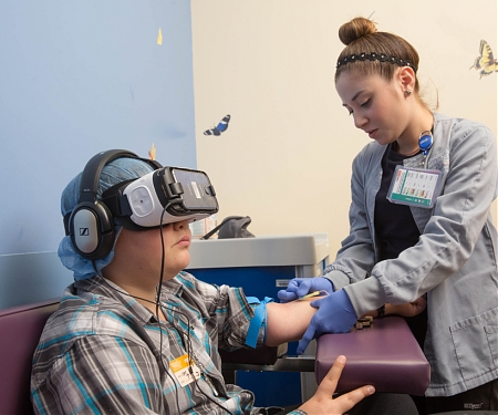 Virtual Reality Headset Significantly Reduces Children's Fear of Needles