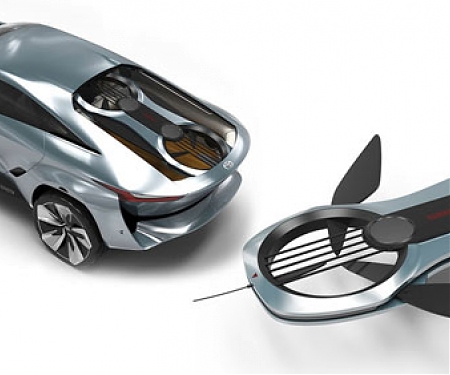 Ground Wakeboard Is A Combination of A Fuel Cell Car and Hoverboard