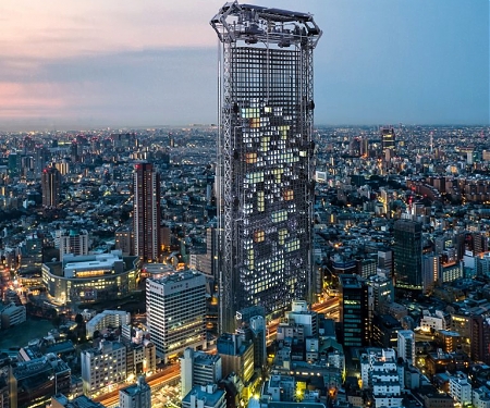 Gigantic “Vending Machine” Skyscraper Dispenses 3D-Printed Homes in Tokyo