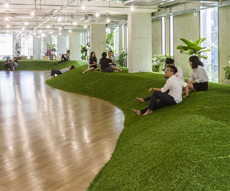 Park-Like Green Office by 07beach Simulates Recreational Ground to Promote Productivity