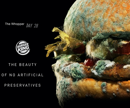 (Video) Burger King Announces Move to be Preservative-Free with Moldy Whopper Ad