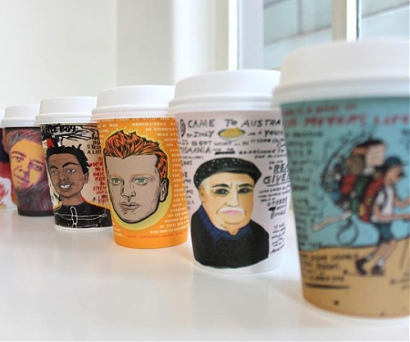 Coffee Cups Carry Illustrations of Missing People in Australia This Week