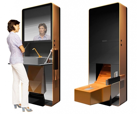 Folding Toilet is an All-in-One Multifunctional Sanitary Ware Case for Small Bathroom