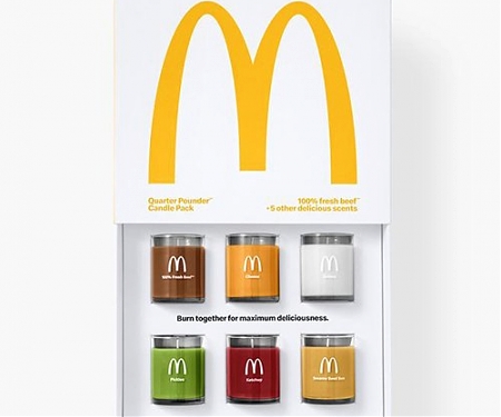 Mcdonald’s Newly Launched Merchandise Includes Burger-Scented Candles