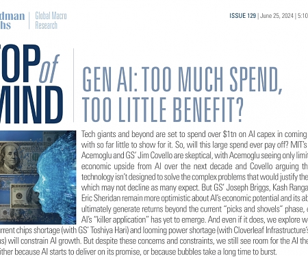 (PDF) Goldman Sachs - Gen AI : Too Much Spend, Too Little Benefit ?
