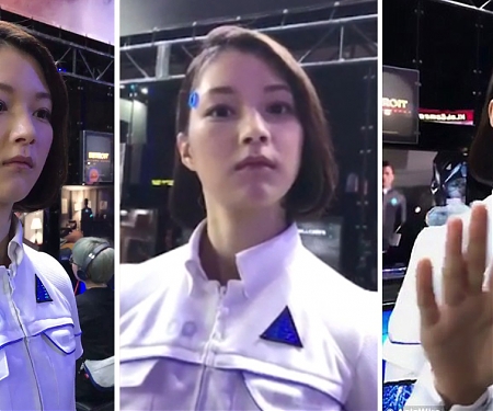 (Video) Super Realistic Robots at Tokyo Game Show Leave Social Media Divided