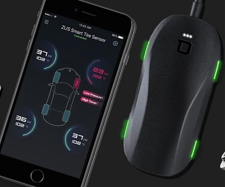 (Video) Zus Tire Monitor Sends Slow Leak Alerts to Your Smartphone