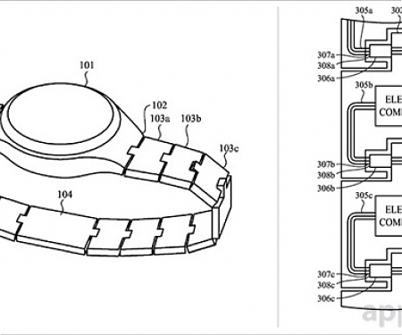 (Patent) Future Apple Watch Straps Could Hide Extra Components