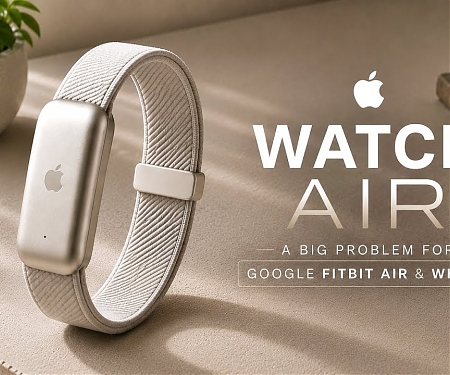 Apple May Launch A “Watch Air” Screen-Less Health Tracker To Compete With Fitbit Air