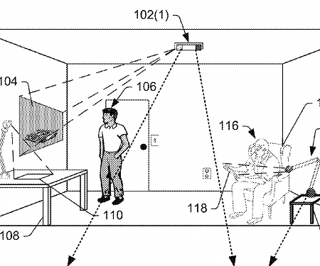 (Patent) Amazon Wants Augmented Reality to be Headset-Free