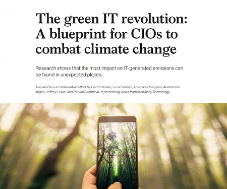 (PDF) Mckinsey - The Green IT Revolution : A Blueprint for CIOs to Combat Climate Change
