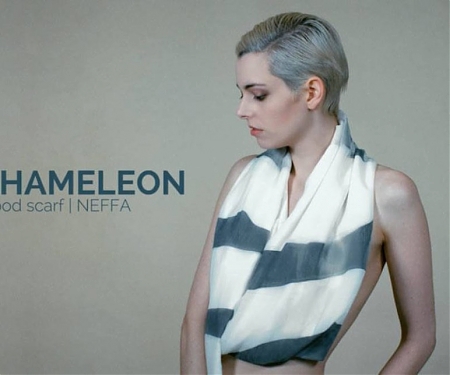 (Video) Cameleon Mood Scarf Changes Its Color and Patterns to Meet Wearer’s Surroundings