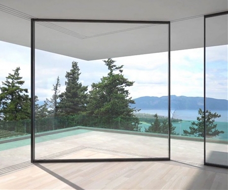 (Video) Designers Created a Sliding Glass Door That Can Turn Around Corners