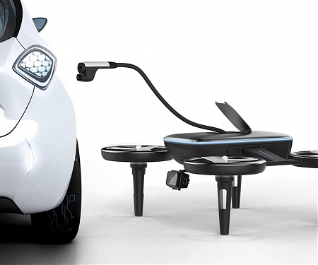 Car-Charging Drones of The Future