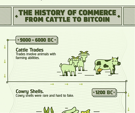 (Infographic) The History of Commerce - From Cattle to Bitcoin
