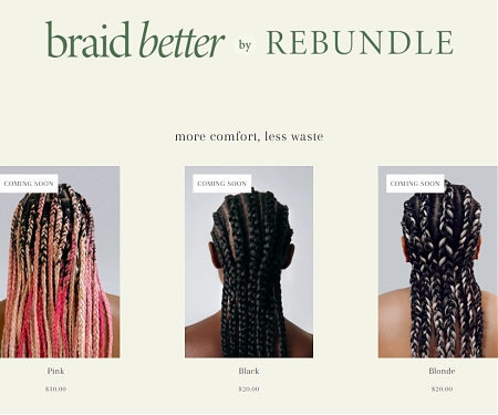 Rebundle Raises $1.4M for Plant-based Hair Extensions