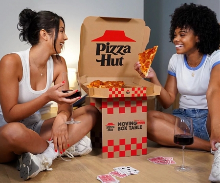 Pizza Hut Brings You a Moving Box Table for Your Pizza Break