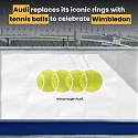 Audi Scores with Minimalist Wimbledon Billboard Campaign