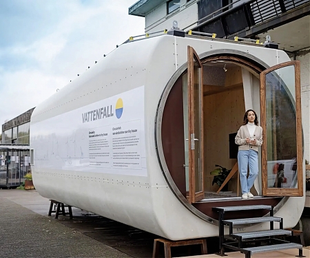 Wind Turbine Gets Amazing Second Life as 376-sq-ft Tiny House