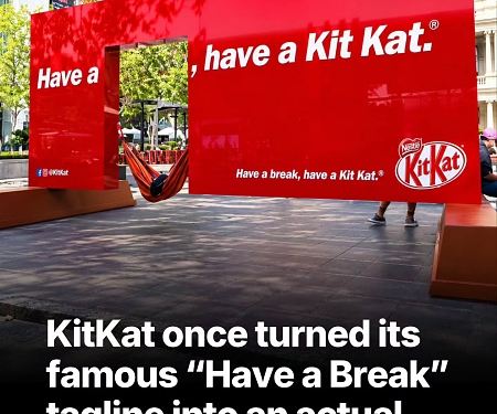 KitKat Transforms Iconic “Have a Break” Slogan into Physical Relaxation Hubs