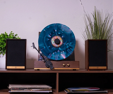 The Vertical Vinyl Record Player - Fuse Audio GLD