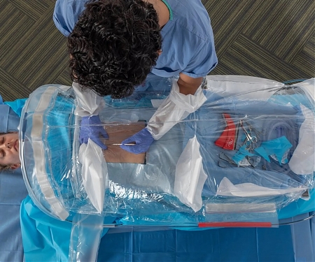 SurgiField System is a Packable Sterile Mini Operating Room