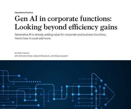 (PDF) Mckinsey - Gen AI in Corporate Functions