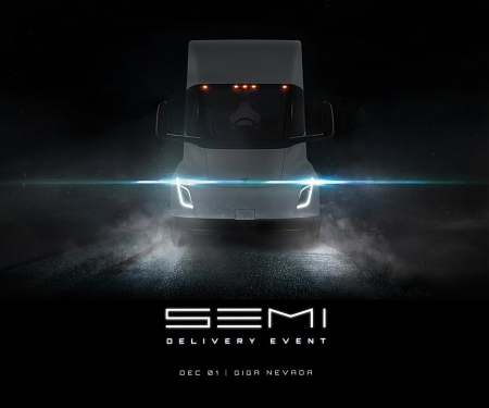 (Video) Tesla Delivers Its First Electric Semi Trucks Promising 500 Miles of Range