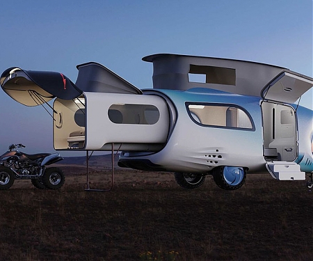 Retractable Whale Trailer Cabin Concept for Chinese Domestic Market
