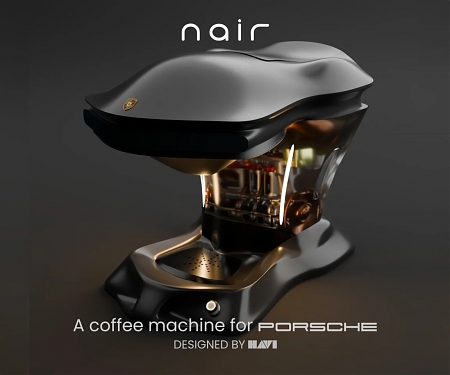 Sleek Coffee Machine Concept for Porsche