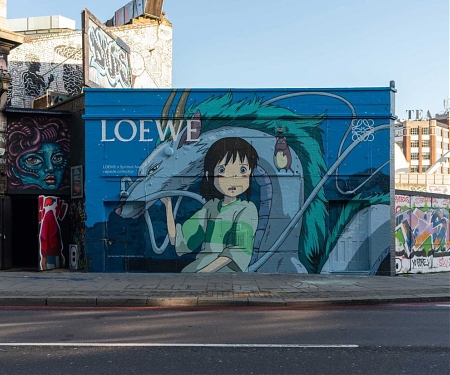 From Loewe to Swarovski, hand-painted murals get a luxury upgrade