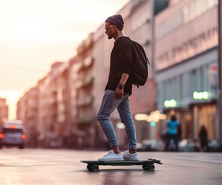CLAY N1 Electric Skateboard Concept for Young Adults