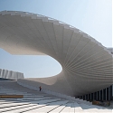 New Photographs Show Snøhetta’s Shanghai Grand Opera House Take Shape