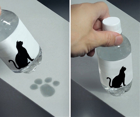 Adorable ‘Pet Paw’ Bottle Leaves Cute Pawprints Instead Of Ugly Water Rings