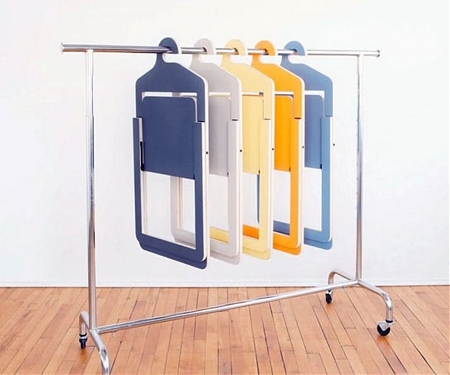 Small Space Hacks : These Chairs Double as Hangers