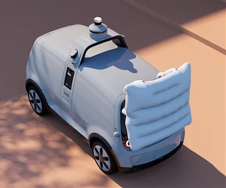 (Video) Nuro's Third-Gen Driverless Delivery Vehicle Includes an External Airbag
